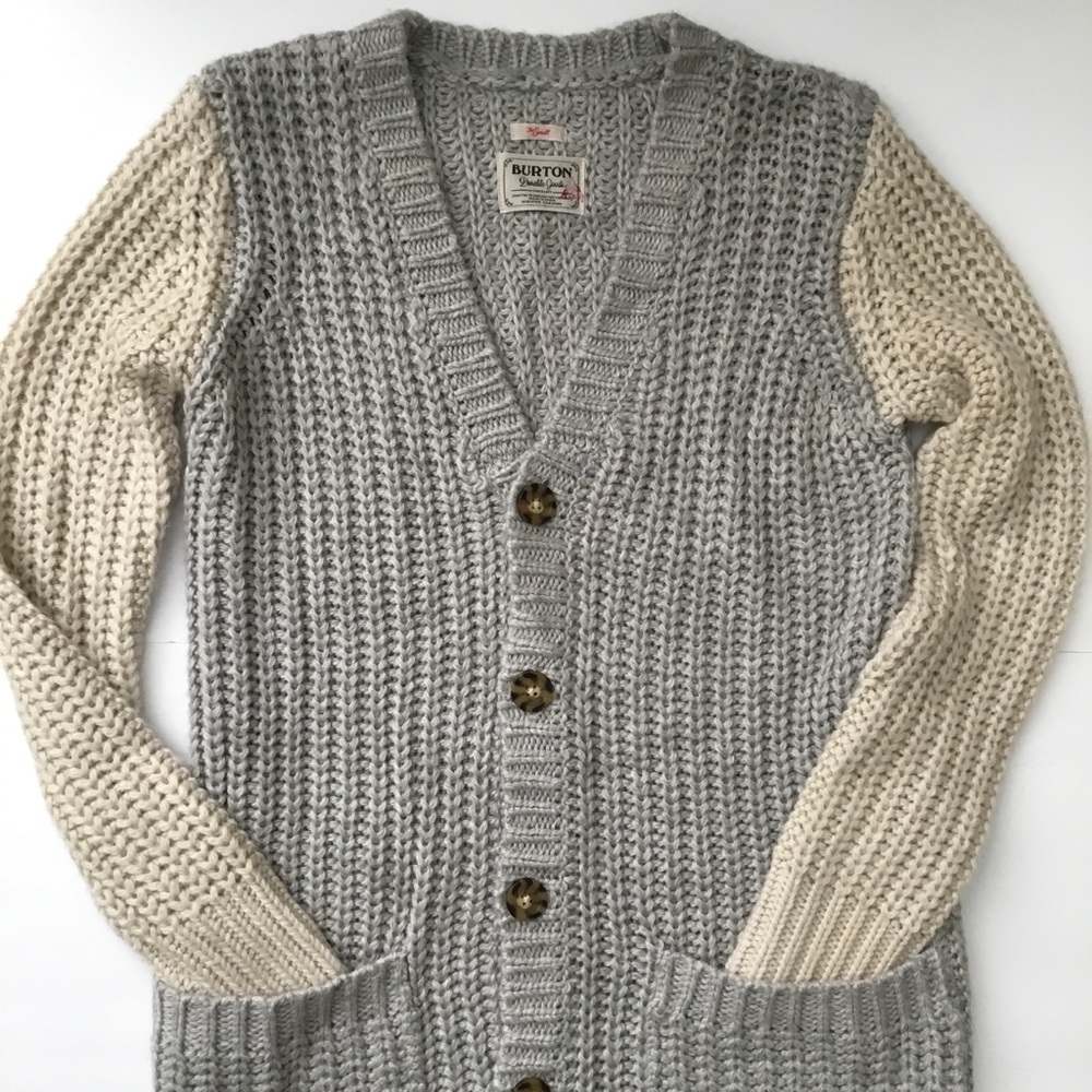 Burton Durable Goods Women’s Cardigan Longline Color Block Size S